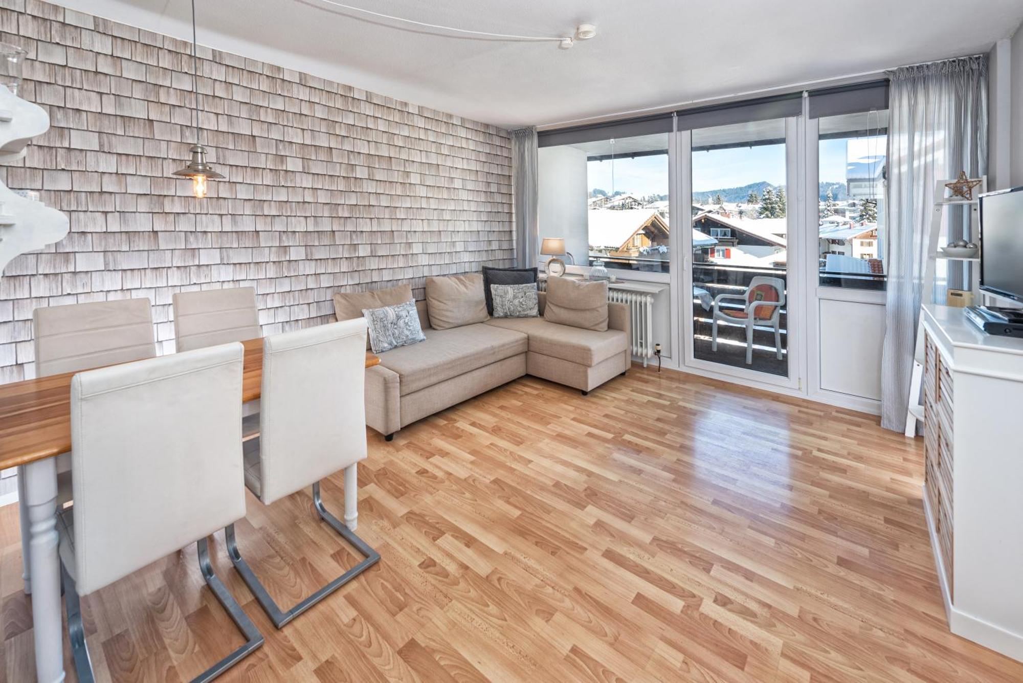 Alpengloeckchen Zentral Fuer 6 Apartment Oberstaufen Luaran gambar
